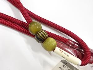 未使用品　翠嵐工房　帯留め・正絹手組帯締めセット